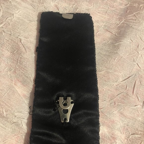 Vintage Black Beaded Dress Belt with Plastic Beads & Sequins with Hook Closure - Picture 7 of 14